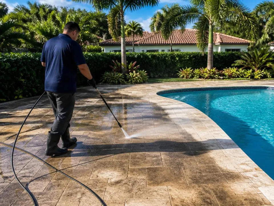 Pool Deck Cleaning in Volusia County, FL